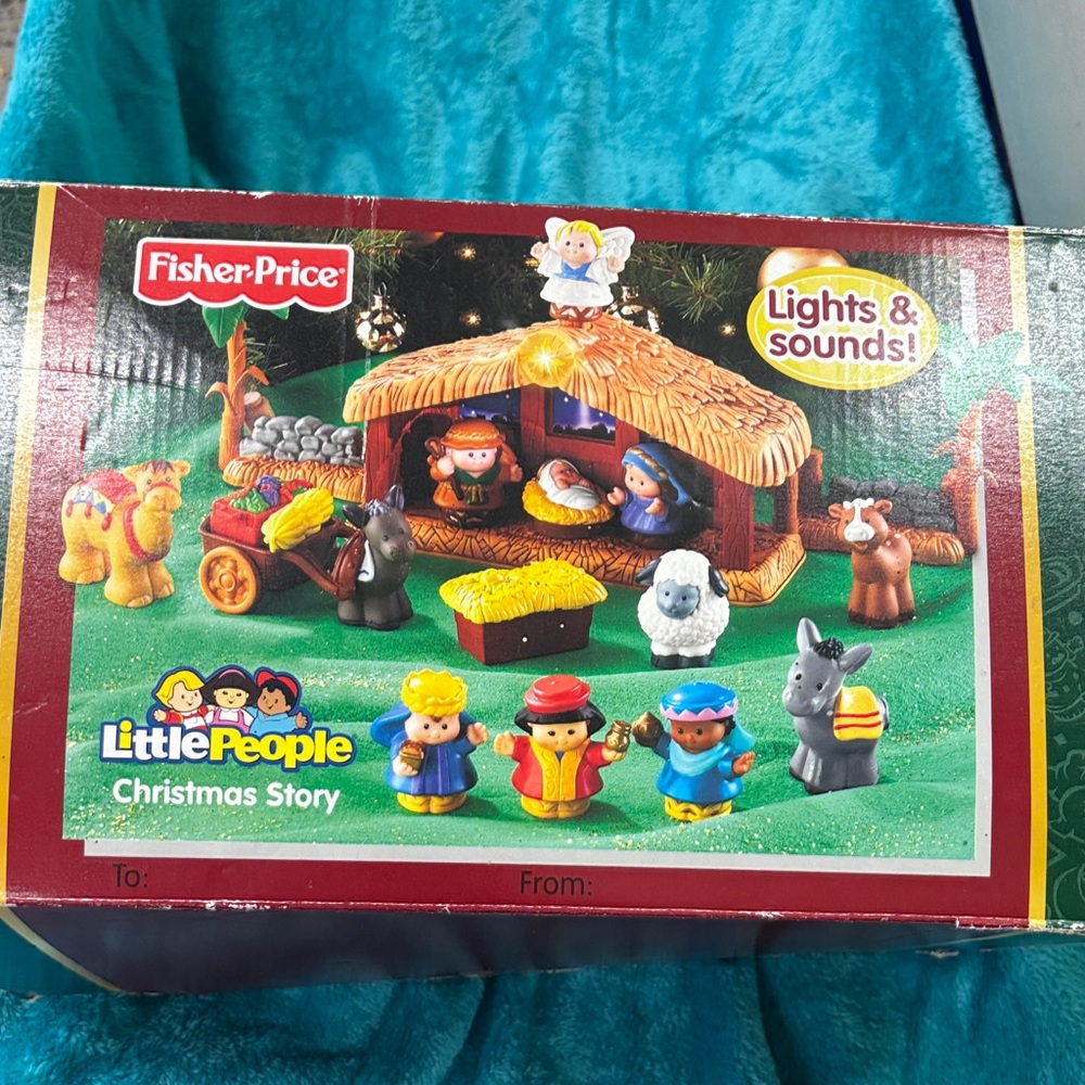 Little People Christmas Story Nativity Set 2005 -Music/Lights Complete EUC Works